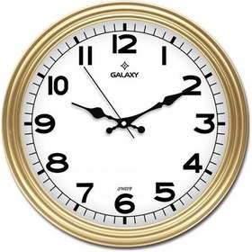 Resim Duvar Saati Altın Sarısı Çerçeve Çap:30cm Akrilik Boyalı Abs Çerçeve Mineral Cam Sessiz Akar Makine Pvc Kadran Kadran Ölçüsü: 286mm 