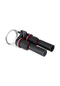 Resim Bisiklet Vites Kolu Takımı Sağ-Sol Çevirmeli 18-21 Vites Kırmızı - Siyah 