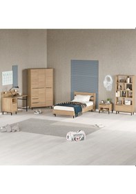 Resim Bohem Genç Odası Takımı 6'lı Set Beyaz Boh26-w Kahverengi 