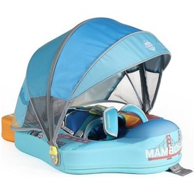 Resim Mambobaby Yüzme Simidi - Sunny Cali, Emniyetli, Gölgelikli Ve Ayak Destekli 