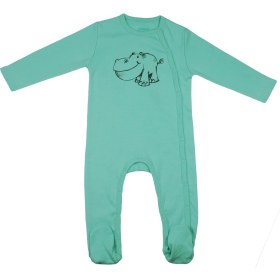 Resim Popique Organics Rhino Sketch Mint Organik Tulum 
