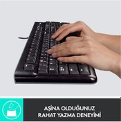 Resim LOGITECH MK120 KABLOLU KLAVYE VE MOUSE SETİ SİYAH 920-002560 