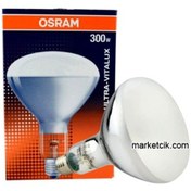 Resim Osram 300 Watt Ultravitalüx Cam Yapıştırma Ampulü. Ultraviolet 