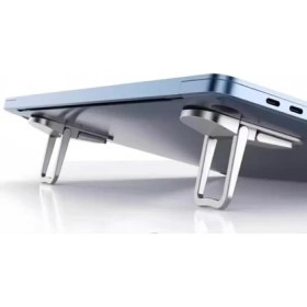 Resim TeknoKapsül 2'li Paket Ayarlanabilir Laptop Standı - 2 Kademeli Ergonomik Yükseltici, Katlanabilir Taşınabilir 