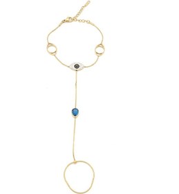 Resim Şahmeran Altın Kaplama Kadın Nazar Boncuklu Göz Model- Shm-103 Altın 