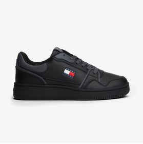 Resim Tommy Hilfiger Tommy Jeans Retro Basket Kadın Siyah Spor Ayakkabı 