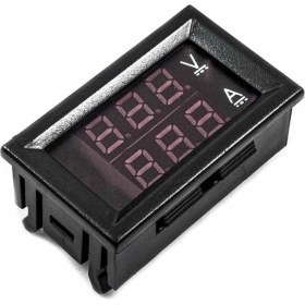 Resim 0.28 Inç 0-100V 50A Çift LED Voltmetre ve Ampermetre Seti 