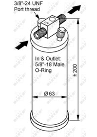 Resim NRF 33116 Klima Kurutucusu Daf 75 Cf 98 - 