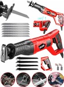 Resim Dragro GRZ-tlk9000 Kırmızı 10 Uç 9000 Sjs 6 Kademe Devir Ayarli Bakir Sargili Beton Tuğla Kemik Kesme Tilki Kuyruğu 