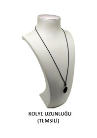 Resim Unisex Kore İp Askılı Ve Krom Çelik Kaplamalı Tribal Kolye - Kkkk-39 Çok REnkli 