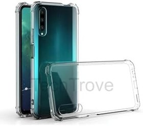 Resim Huawei P Smart Pro 2019 Kılıf Şeffaf Ekstra Darbe Korumalı Kapak Şeffaf 