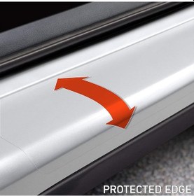 Resim Araç Kapı Eşiği Koruma Filmi Mat Yüzey 11 Cm X 4 Metre Polürütan Ppf 