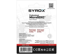 Resim Syrox 256 GB Micro Sd Card Hafıza Kartı & Adaptörü Class 10 MC256 