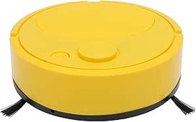 Resim USB şarj Edilebilir Robot Vakum, güçlü Emme, Düşük gürültü, Orta Kilo Halılara Sert Zeminleri Temizler, Ince Toz, Evcil Hayvan saçı, saç Için Robotik Elektrikli Süpürge (YELLOW) 