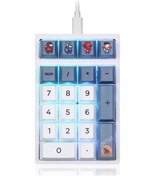 Resim Maiyame Darmoshark K3qmk Kablolu Mini Sayısal Tuş Takımı Dijital Mekanik Klavye 21 Tuş Rgb Arka Ay Klavye 