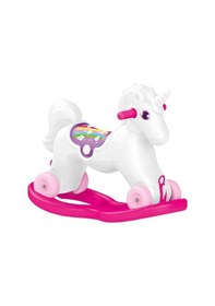 Resim Dolu Unıcorn 2509 Sallanan Tekerlekli At 