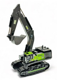 Resim Genel Markalar Oyuncak İş Makinaları Metal Uçlu Kepçe Dozer Sürtmeli Ekskavatör 