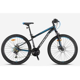 Resim Kron Vortex 4.0 24 Jant 21 Vites Mekanik Disk Çelik Çocuk Bisikleti Siyah Turkuaz Vitesli Bisiklet Siyah - Mavi 