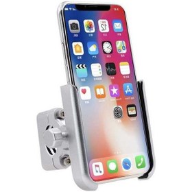 Resim Novahub Motosiklet Alüminyum Alaşımlı Cep Telefonu Tutucu, Gidon Versiyonu Gümüş Silver Silver 