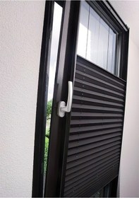 Resim Kidmex Plise Black Out Katlanır Cam Balkon Perdesi 4 Renk - Ofis Perdesi - Mutfak Perdesi - Salon Perdesi 