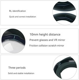 Resim Gözlük Ara Parçası Çizilme Önleyici Halka Meta Quest 3 için Uyumlu, Miyopi Gözlüklerinin Çizilmesini Önler VR Gözlük Koruyucu Aksesuarları 