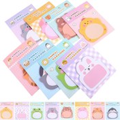 Resim 16 Adet Sevimli Karikatür Yapışkan Notlar - Taşınabilir & Yaratıcı Okul ve Ofis Düzeni İçin 