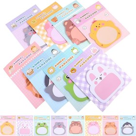 Resim 16 Adet Sevimli Karikatür Yapışkan Notlar - Taşınabilir & Yaratıcı Okul ve Ofis Düzeni İçin 