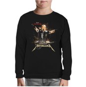 Resim Metallica - James Concert Siyah Çocuk Sweatshirt 