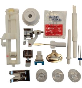 Resim dm dikişmarket Ev Tipi Elektronik Düz Dikiş Makinesi Moonstar 200 Desen / Model 2720 UZATMA TABLALI 