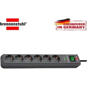 Resim Brennenstuhl 13.500 Amper 6'Lı Akım Korumalı Uzatma Pri Beyaz 