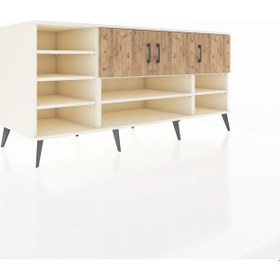 Resim Kronos Konsol 9 Raflı 3 Kapaklı 176x59x83 Aytaşı-çam/aytaşı Çam/aytaşı 