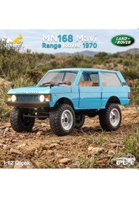 Resim Mn Model Mn168 1/12 Range Rover Classic 1970 4wd Crawler Offroad Uzaktan Kumandalı Araba Arazi Aracı Rc Model Car Truck Rtr Açık Mavi Mn-168 +dahili Işık Seti 