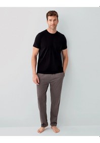 Resim Arnetta 3686 Erkek Kısa Kollu Pijama Takımı Siyah 