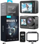 Resim AKASO Brave 7 4k/30fps 20mp Wi-fi Dual Screen Aksiyon Kamera Ve Aksesuar Seti, App Kontrollü, Ipx8 