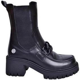 Resim Mammamia 23kb-1315 Topuklu Maskülen Chelsi Deri Kadın Bot 001 