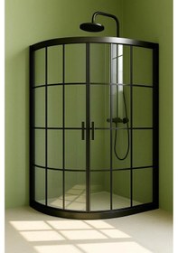 Resim Durul Duşakabin Oval Siyah Çizgi 5mm Yükseklik 190 Cm Siyah 