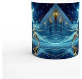 Resim Ikizler Burcu Baskılı Kahve Kupası - Zodyak Maskeli Balo Vs4 