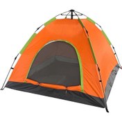 Resim 4 Kişilik Otomatik Kamp Çadırı Turuncu 