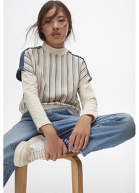 Resim Kız Sweatşhirt 24knk37801 Ekru-laci Ekru - Lacivert 