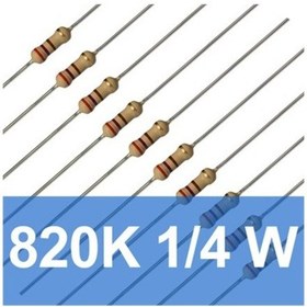 Resim 820K 1/4W Direnç (10 Adet) 