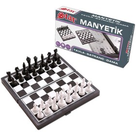 Resim Manyetik Satranç (Küçük): Zeka Mücadelesini Cebinizde Taşıyın! 