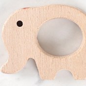 Resim Loren Crafts Fil Figürlü Organik Ahşap Diş Kaşıyıc 