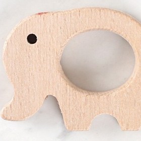 Resim Loren Crafts Fil Figürlü Organik Ahşap Diş Kaşıyıc 