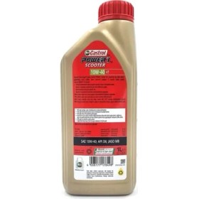 Resim Castrol Power 1 Scooter 4T 10W-40 1 Litre Motor Yağı 4 Zamanlı Motorlar için Üstün Koruma 