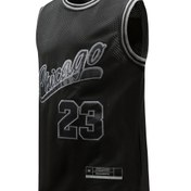 Resim Solunumlu File Nakışlı Basketbol Forma Yeleği, Siyah No. 23 - Polyester, Kolsuz, Yuvarlak Yaka Spor & Günlük Kullanım İçin, QX-09 