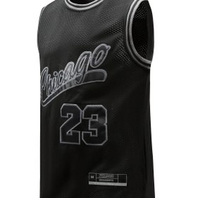 Resim Solunumlu File Nakışlı Basketbol Forma Yeleği, Siyah No. 23 - Polyester, Kolsuz, Yuvarlak Yaka Spor & Günlük Kullanım İçin, QX-09 
