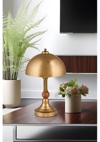 Resim Piedra Ahşaplı Abajur Eskitme 