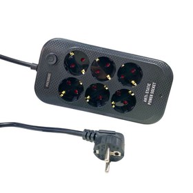 Resim Rose GR-600 6'lı 5Metre Kablolu Akım Korumalı Grup Priz 