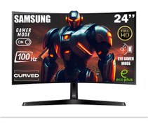 Resim Samsung ESSENTİAL S36G 24''100 HZ 4 MS(HDMI+D-SUB) FULL HD CURVED MONİTÖR 