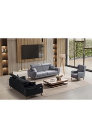 Resim Vivense TİTAN YATAKLI ÜÇLÜ KOLTUK, GRİ 